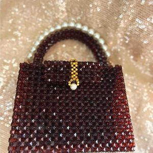 Handmade bead bag. In one copy.